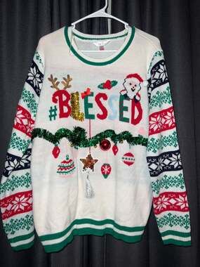 Ugly Christmas Sweater Xmas Size XXL
